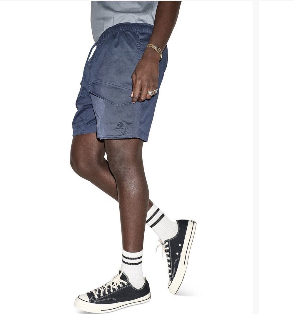 Converse Men's Pull-On Utility Shorts NWT Navy Blue XL Cargo CVM6B156-NVY